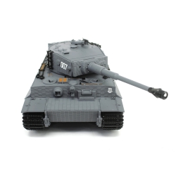 Czołg zdalnie sterowany IR/dźwięk 1:24 German Tiger 1 Late Std Gray RTR 2.4Ghz - Heng Long 3841-11-L